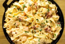 Shrimp And Bacon Pasta Shrimp and bacon pasta
